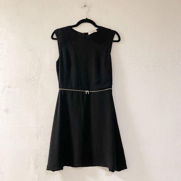 Sandro Paris Ravissante Mini Zipper Dress in Black Medium - Picture 2 of 12